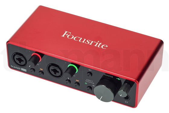 Photo d'une interface audio Focusrite Scarlett 2i2 3rd Gen