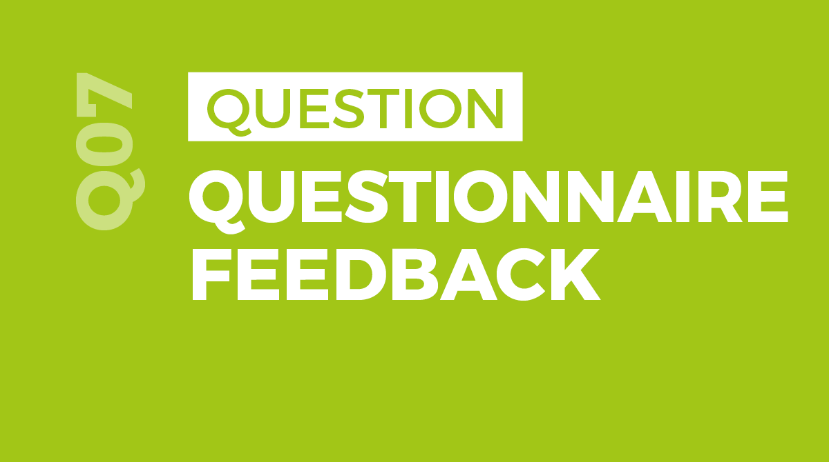 Questionnaire Feedback